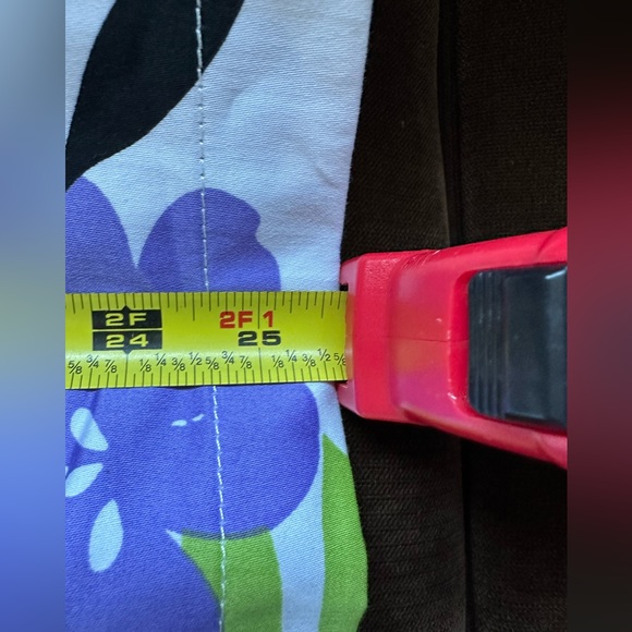 SUSAN GRAVER White W Purple Green Blues Floral Print Metal Buttons Jacket SZ 3X - Picture 11 of 13